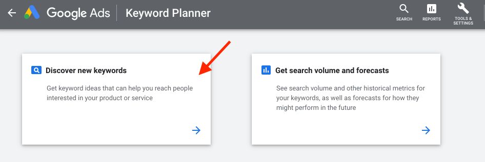 how to use google keyword planner