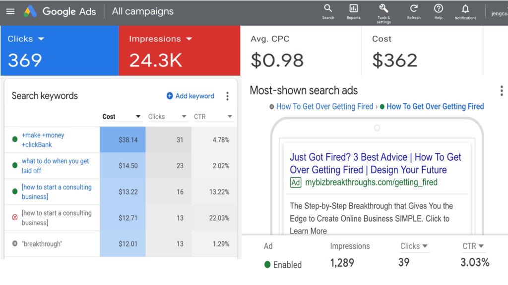 how to promote clickbank product in Google Adwords